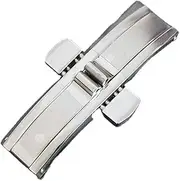 [HDVCRNBAVW] Stainless Steel Strap Buckle Butterfly Double Snap Clasp Bracelet Steel Clasp Stainless Steel Accessories Watch clasp