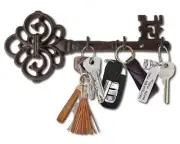 Key Holder for Wall - Cast Iron Skeleton Decorative Farmhouse Rustic Mount