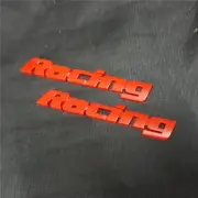2x Matte Racing Red Metal Badge Emblem Decal Sticker Trunk 3D Diesel Turbo Coupe (for: MG)