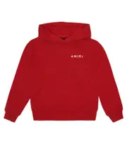 [Amiri Kids] Amiri Kids Printed cotton jersey hoodie Y 8 red
