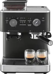 KitchenAid Semi Automatic Espresso Machine With Burr Grinder Cast Iron Black