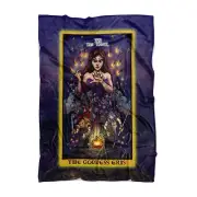 The Goddess Eris in The Tower Tarot Card Blanket Greek Pagan Witch (80"x 60")