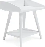 [Signature Design by Ashley] Blariden Modern Accent or End Table, White