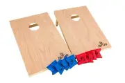 Outdoor Cornhole Boards & Corn Bags Toss Wooden Game Set 92x60x21cm Jenjo Games