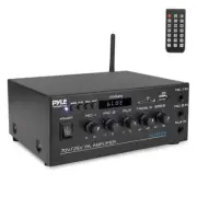 Pyle 25V/70V Power Amplifier - Microphone Audio/Speaker Control Amp, 40 Watts