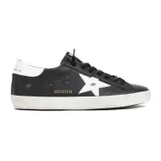 [Golden Goose] Golden Goose-Golden Goose Black Superstar Sneakers.-Uomo 45 IT