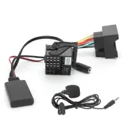 Bluetooth 5.0 Audio Adapter with Microphone for BMW E60 E63 E64 E65 E66 E87 - 59.1in AUX Cable