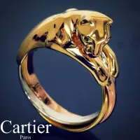 在飛比找蝦皮購物優惠-保證真品 Cartier 稀有經典款美洲豹列黑瑪瑙祖母綠+3