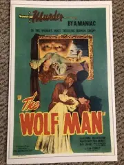 The Wolf Man Murder By A Maniac Poster 11 x 17 (55)
