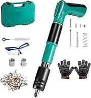 Nailer for Trim,Concrete Nailer Stapler Includes Nails | Accurate Efficient Carpentry Nailer Kit for Construction, Furniture Renovation