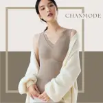 【CHANMODE 香茉】3件組蕾絲滾邊羊絨發熱保暖背心(隨機色)