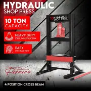 10 Ton Hydraulic Shop Press Workshop Garage Bench Jack Bending Bearing Tool +S