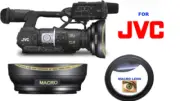 72mm HD 32k ULTRA WIDE ANGLE LENS + MACRO LENS LENS FOR GY-HM650 CAMCORDER