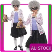 Girls Gangsta Granny Costume Book Week Grandma 100 Days Of School Fancy Dress