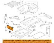 VW VOLKSWAGEN OEM 09-17 Tiguan Sunvisor-Sun Visor Right 5N0857552K2F4 (for: Volkswagen)