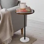 Small Side Table for Small Spaces round Bar Table with Marble Base Round