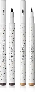 Marine Forest Freckle Pen 2 Colors Waterproof Long Lasting Quick Dry Small Spot Natural Like Face Freckle Makeup Pen, Dark Brown and Light Brown, Upgrade Design