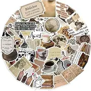 50PCS Aesthetic Art Stickers - Dark Academia Theme, Waterproof Vinyl Stickers for Bullet Journal, Laptop, Skateboard, Computer, Guitar