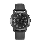 FOSSIL | 羅馬時標計時多功能腕錶 - 黑X黑 FS5132