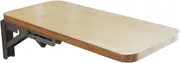 Wood Wall Mounted Folding Table Kitchen Dining Desk Home Office Work Laptop Computer Hanging Drop Leaf Wooden Bookshelf Learning Tables Small to Large