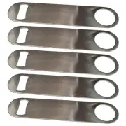 Home Brew Ohio Barware Stainless Steel Heavy Duty Bottle Opener (Set of 5)