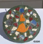Southwest Circle Mosaic Handmade for your Home inside or out on your yard G220