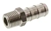 Legris MALE-MALE HEX TAILPIECE ADAPTER Stainless Steel- 1/4″x10mm Or 3/8″x10mm