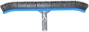 Abaodam 1Pc Durable Pool Steel Wire Brush High Efficiency for Swimming Pools and Comfortable Grip for Easy Use for Removing Dirt and Grime from Tiles