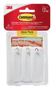 Command Strips 17042 Command™ Sawtooth Picture Hooks 3 Count (Pack Of 4)