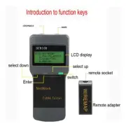 LAN Phone Cable LCD Test Meter CAT5 RJ45 RJ11 Network Far End Test Jack