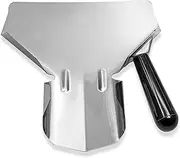 Biaungdo Stainless Steel French Fry Popcorn Scoop, Metal Popcorn Scoop, French Fry Bagger, Quick Fill Tool for Bags & Boxes, Multipurpose Scooper for Food, Fries, Snacks, Desserts, Ice(Right Handle)