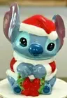 Disney Lilo & Stitch Santa Christmas Holiday CANISTER or Cookie Jar 10"