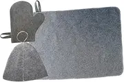 SUPVOX Felt Sauna Sauna Felt Glove Sauna Pad Sauna Gloves Men's Sauna Sauna Mitten Hat Caps Men Bandana Spa Banya Bathroom Supplies Sauna Cap Grey