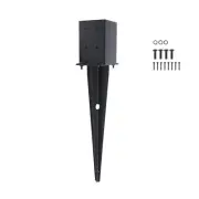 1 Pcs 4"x4" Fence Post Anchor Ground Spike,(Internal 3.6"x3.6"),Metal Post St...