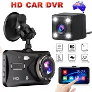 Dash Camera Reversing Mirror Reverse Camera Front And Rear Cam 4.0" Touch Screen