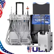 Portable Dental Delivery Unit With Curing Light &Scaler Strong Case/Handpiece