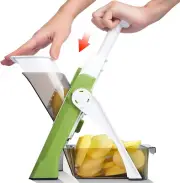 Mandoline Slicer Multi Vegetable Chopper 4 Modes Presets Adjustable Thickness
