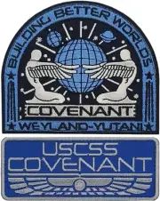 USCSS Covenant Weyland Yutani Alien Movie Crew Patch || 2PC Hook Backing 4"