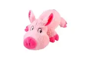 MasterPet Cuddlies Pig Plush Dog Squeaker Toy Pink - 2 Sizes