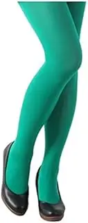[Amaryllis] Women's Green Footed Colour 80 Denier Opaque Pantyhose Stockings Hosiery Tights