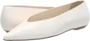Stuart Weitzman Lina SI760 Flat Womens US 9 Seashell Leather Pointed Toe ZOGG188