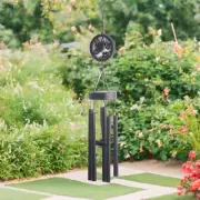 45"Long Solar Butterfly Silhouette Wind Chime Ornament Home Decor Unique Gift