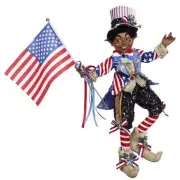 Mark Roberts 19" Black African-American Patriotic Elfin Medium Veterans Day