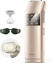 Quadruple-Pulse IPL Laser Hair Removal, Dual Lights, Comfort 16.6 cm² Sapphire Ice-Cooling Contact 35°F, PHR Mode for Stubborn Hair, 4X Effective, Faster, Safe Hair Removal Device for Women and Men