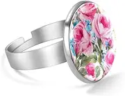 [FVQL] Adjustable Ring for Boys, leaf flower