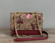 COACH CY716 Mini Klare Crossbody Bag In Signature Canvas & Leather Tan Multi