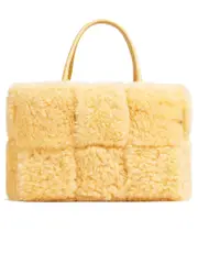 Bottega Veneta Small Arco Tote Bag in Teddy Shearling