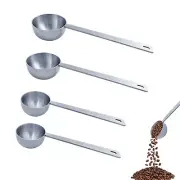 4 Pcs Coffee Scoop Stainless,Coffee Scoop Set 1 Tablespoon (15ML) & 2 Tablesp...