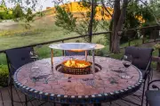 HeatSaver - 28" Fire Pit Heat Deflector / Reflector / Shield and Fire Pit Cover