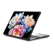 MacBook Air 13-inch (M2 - M4) Impact Case Watercolor peony flowers on black - painted petals